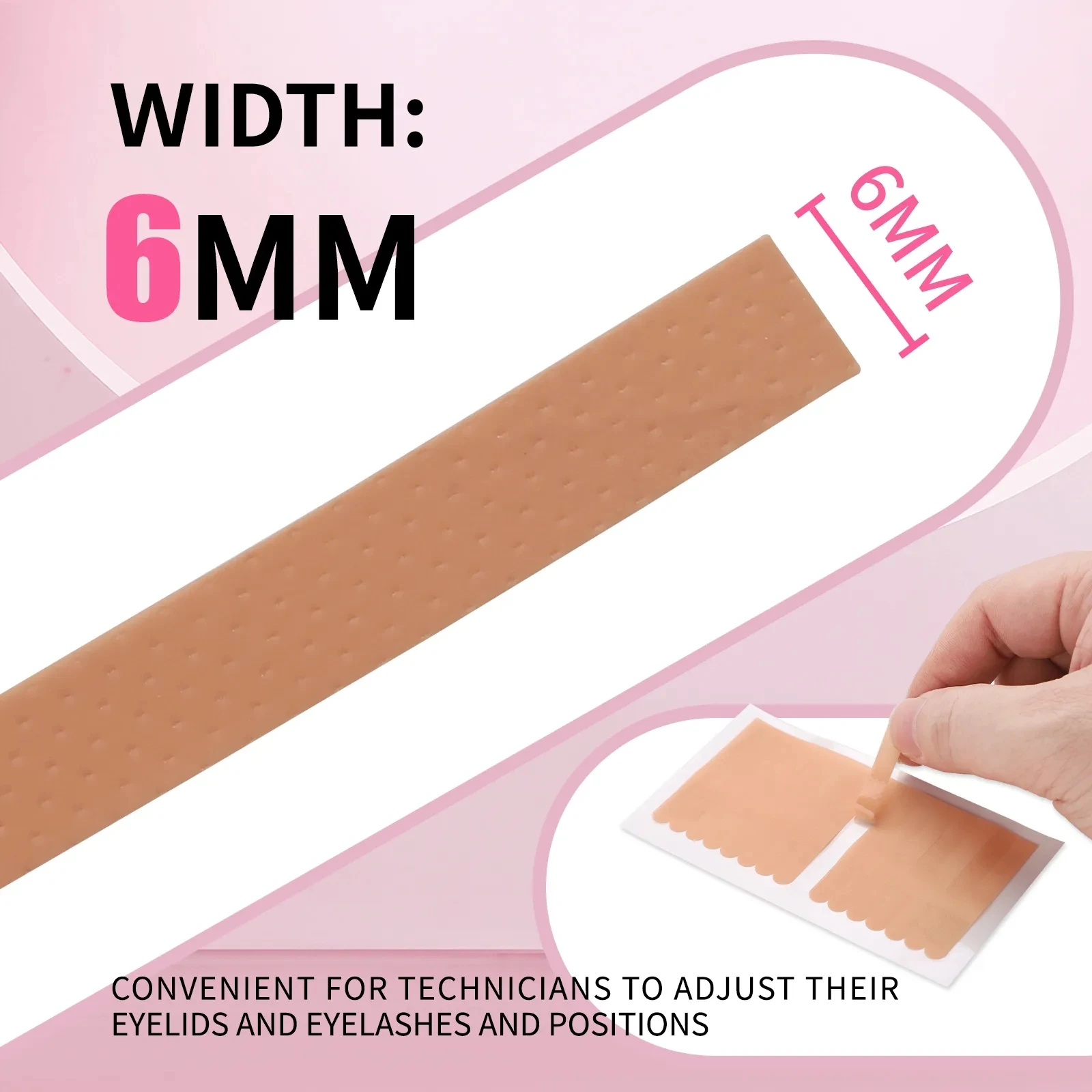 10sheets Non-woven Eyebrow Protection Tape Grafted False Eyelash Lifting Eyelid Tape Lashes Extension Under Patch Makeup Tools