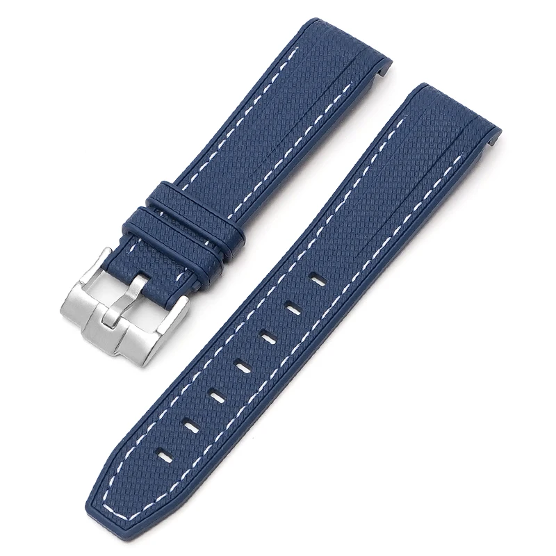 20 mm Gummi-Silikon-Uhrenarmband für Omega X Swatch Joint MoonSwatch-Armband für Seamaster 300 Herren Damen-Armband mit gebogenem Ende