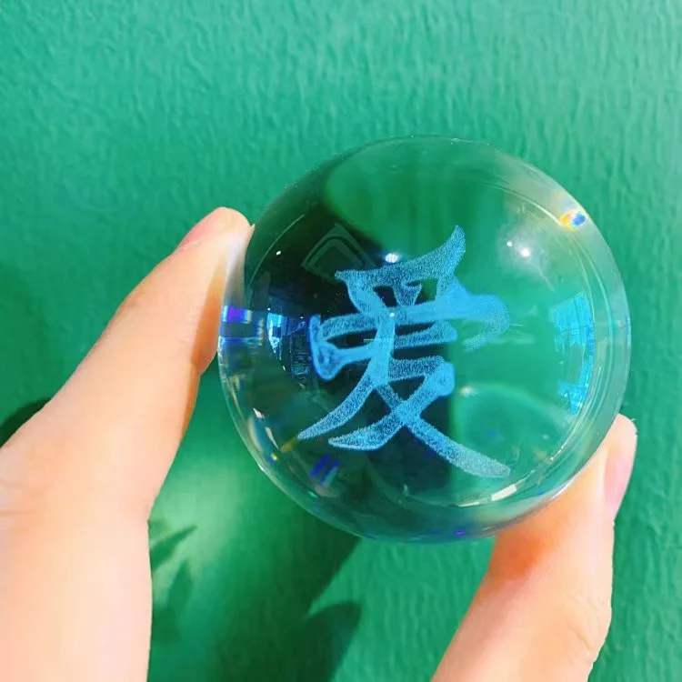 

I love you Crystal ball Fantastic Chinese Characters Contemporary Art Installation Art