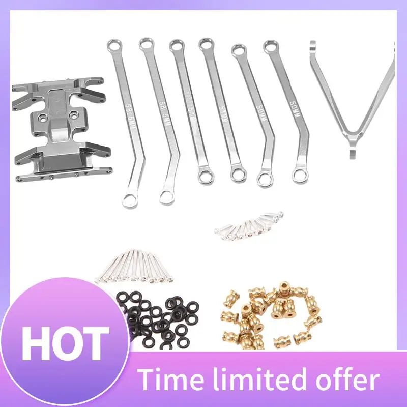 وصلات هيكل عالية التخليص ABFN-CNC ولوحة انزلاقية لأجزاء ترقية الزاحف المحوري SCX24 AXI00001 C10 JLU Bronco 1/24 RC