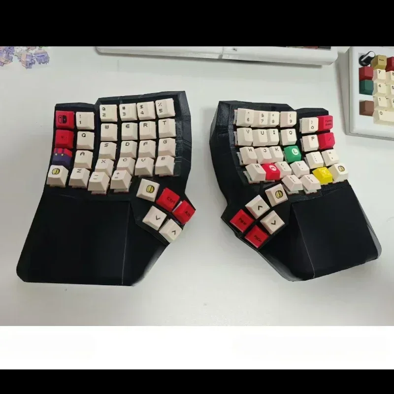 Dactyl Manuform Keyboard Thumb 5 Key Version Custom Wired Single-mode Split Keyboards Kit Hot Plug Support Vial Kinesis Keyboard