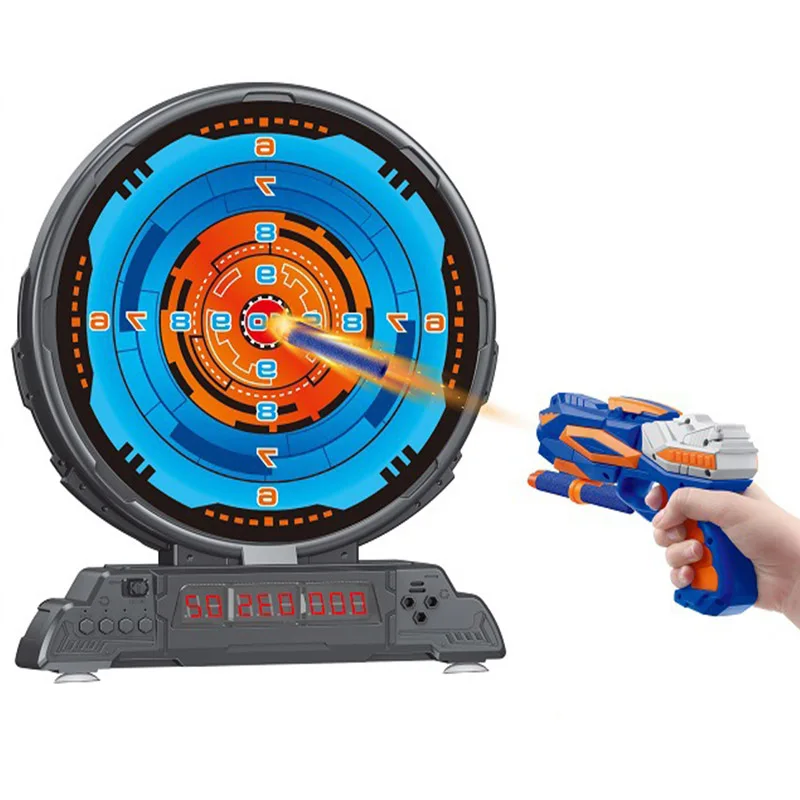 هدف الرماية الكهربائي للأطفال لألعاب بنادق Nerf عد النتيجة الرصاص الناعمة مجموعة ألعاب الرماية للأولاد وأعياد ميلاد الأطفال