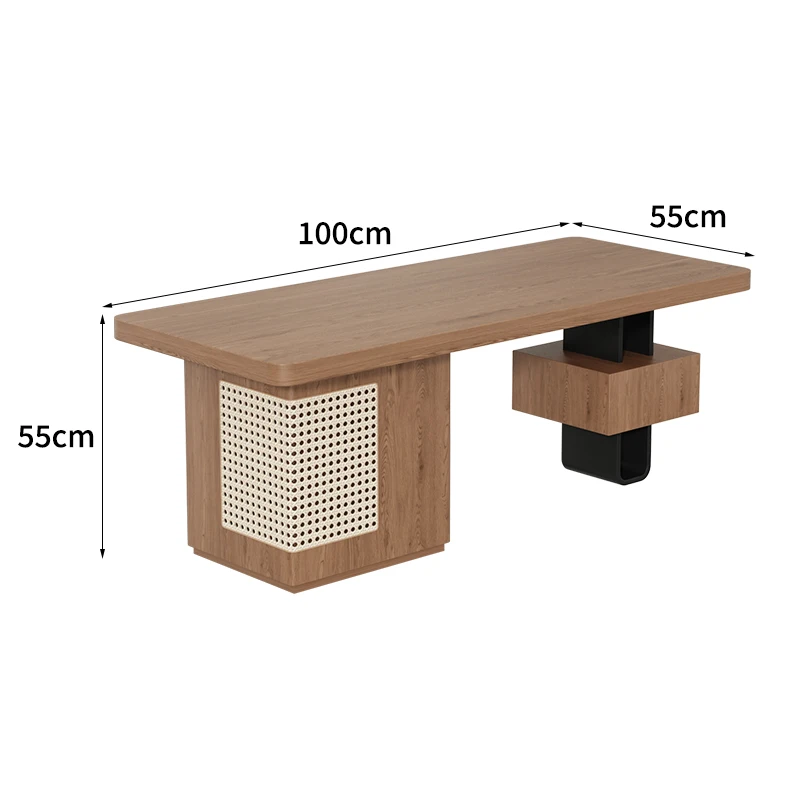 

Solid wood living room coffee table household small apartment tea table creative antique minimalist log tea table