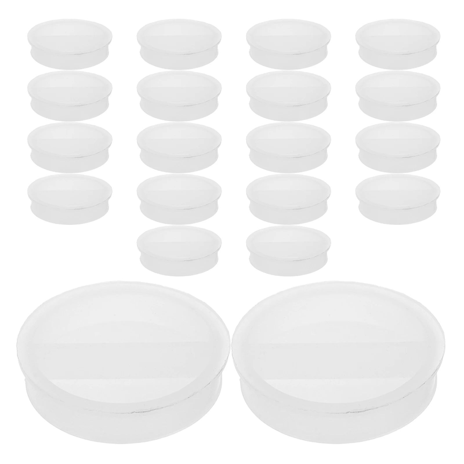 20pcs Piggy Bank Bottom Plug Replacement 27Mm Round Hole Cover Stopper Saving Box Plastic Cap Coin Bank Locking Closure Safe