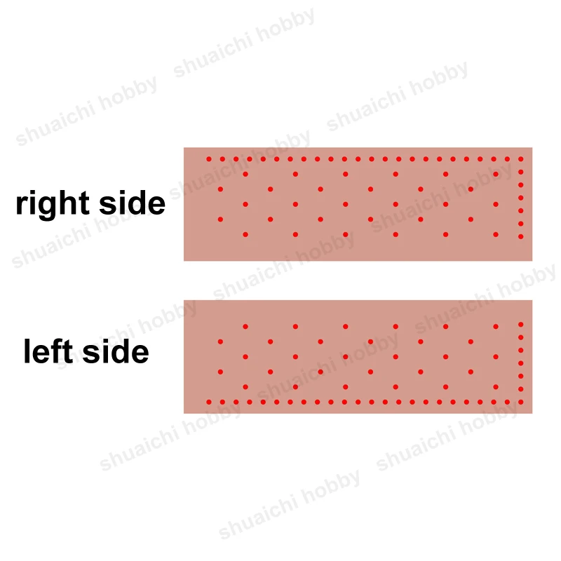 1Set Simulatie Koperen Plaat Etsen Vel Links/Rechts Romp Armor Platen DIY Onderdelen voor 1/48 64 72 96 houten Zeilboot Model