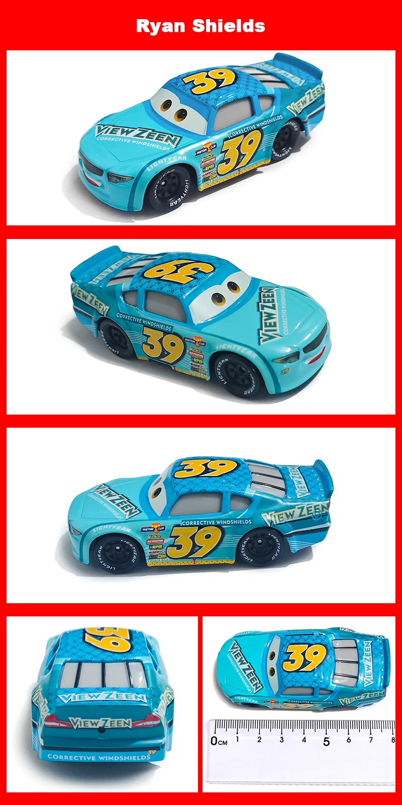 Pixar Cars 2 Cars 3 Pixar Cars Metall-Diecast-Modellautos Lightning McQueen Legierung Rennwagen-Serie Kinderspielzeugauto – Detail 13