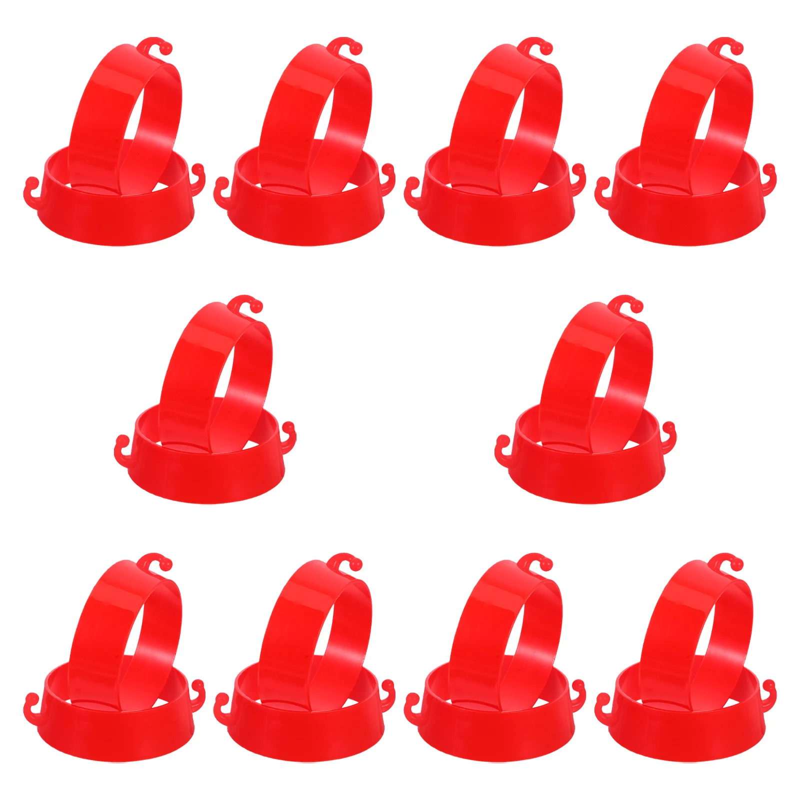 20 stuks plastic kegelbarrière kraagkit sterke grip kettingconnectoren voor buitenverkeersbeheer en parkeerbeheersing