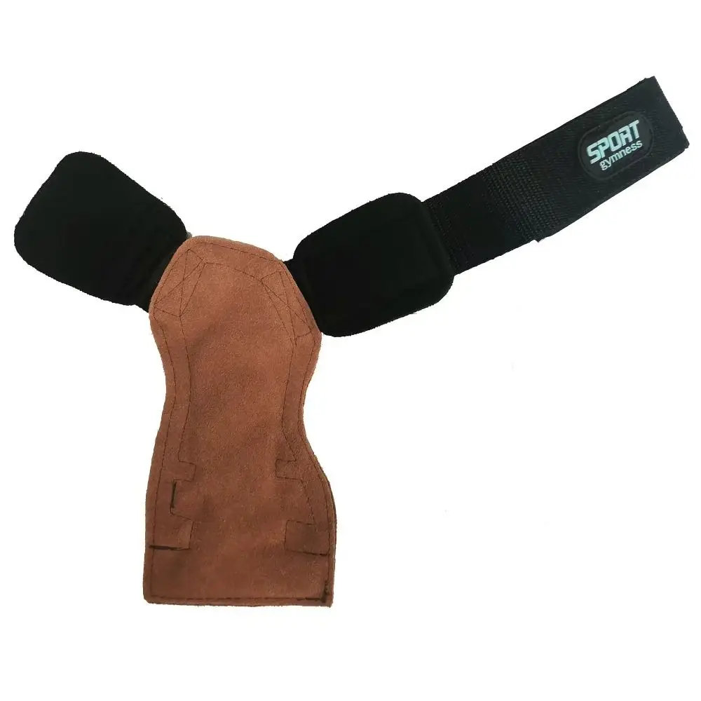 

1 Pair Cowhide Weight Lifting Gloves Non-Slip Breathable Ventilated Gym Wristband Four-finger Deadlift Fitness Workout Gloves