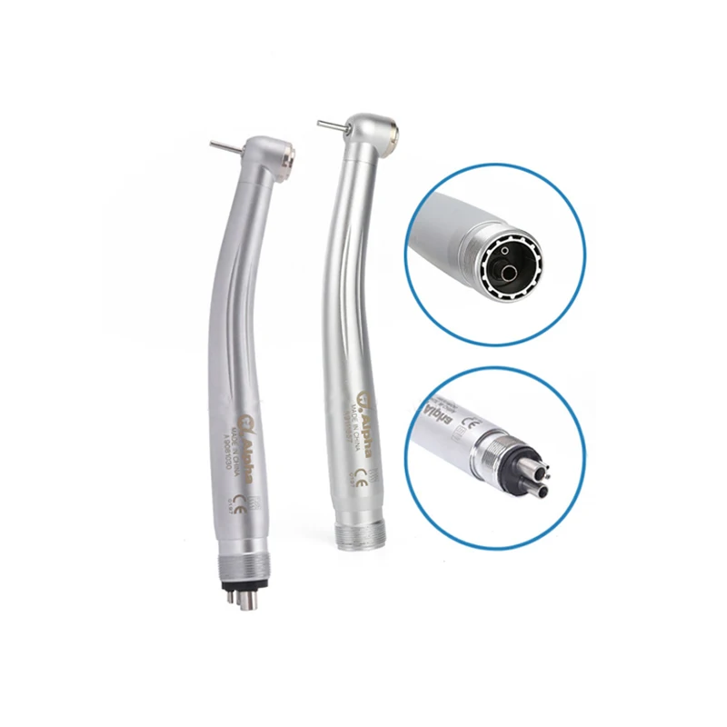 

Dental High Speed Handpiece LED Self-Power E-generator Fiber Optic Push Button Max Air Turbine Cartridge Rotor 2/4hole Dentistry