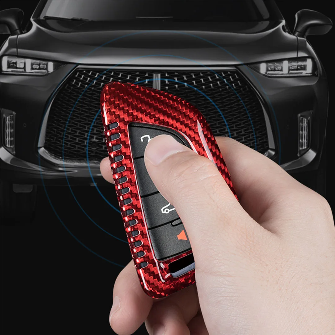 Copertura della cassa chiave dell'automobile in fibra di carbonio Acc per Vw Volkswagen Golf 8 Mk8 Id.3 Id.4 per Skoda Octavia 4 A8 Seat Leon Mk4 Cupra Formentor