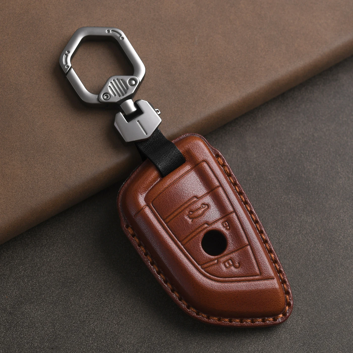 Genuine Leather Protector for Bmw Car Key Cover 5 Series 525Li530/730 X3X5X7 Blade 7 Series 1 Series 3 Series Key Case Cover Fob