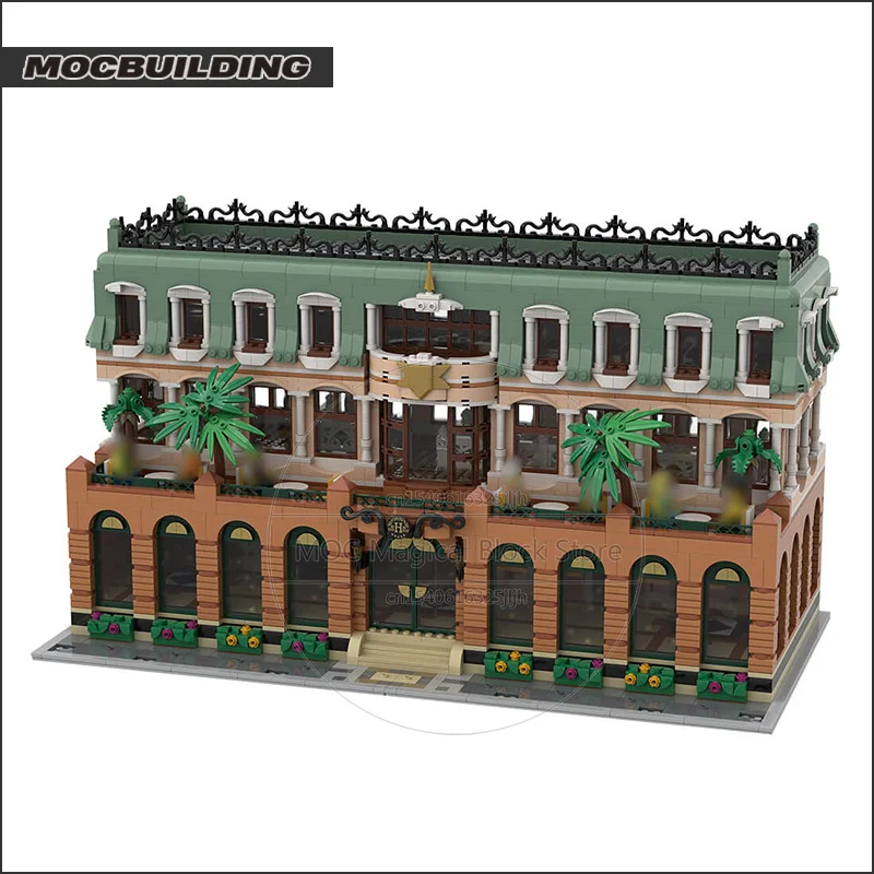 Studgate Terminus MOC Blocks Building Train Terminal Model Station City Architecture Technology Bricks Collection Toy Xmas Gifts