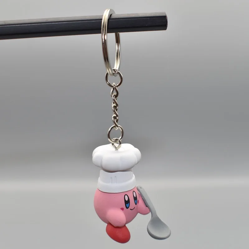 6 Models Super Cute Kawaii Kirby Figures Keychain Portable Popular Anime Models Anime Perfect Child  Gift Toys