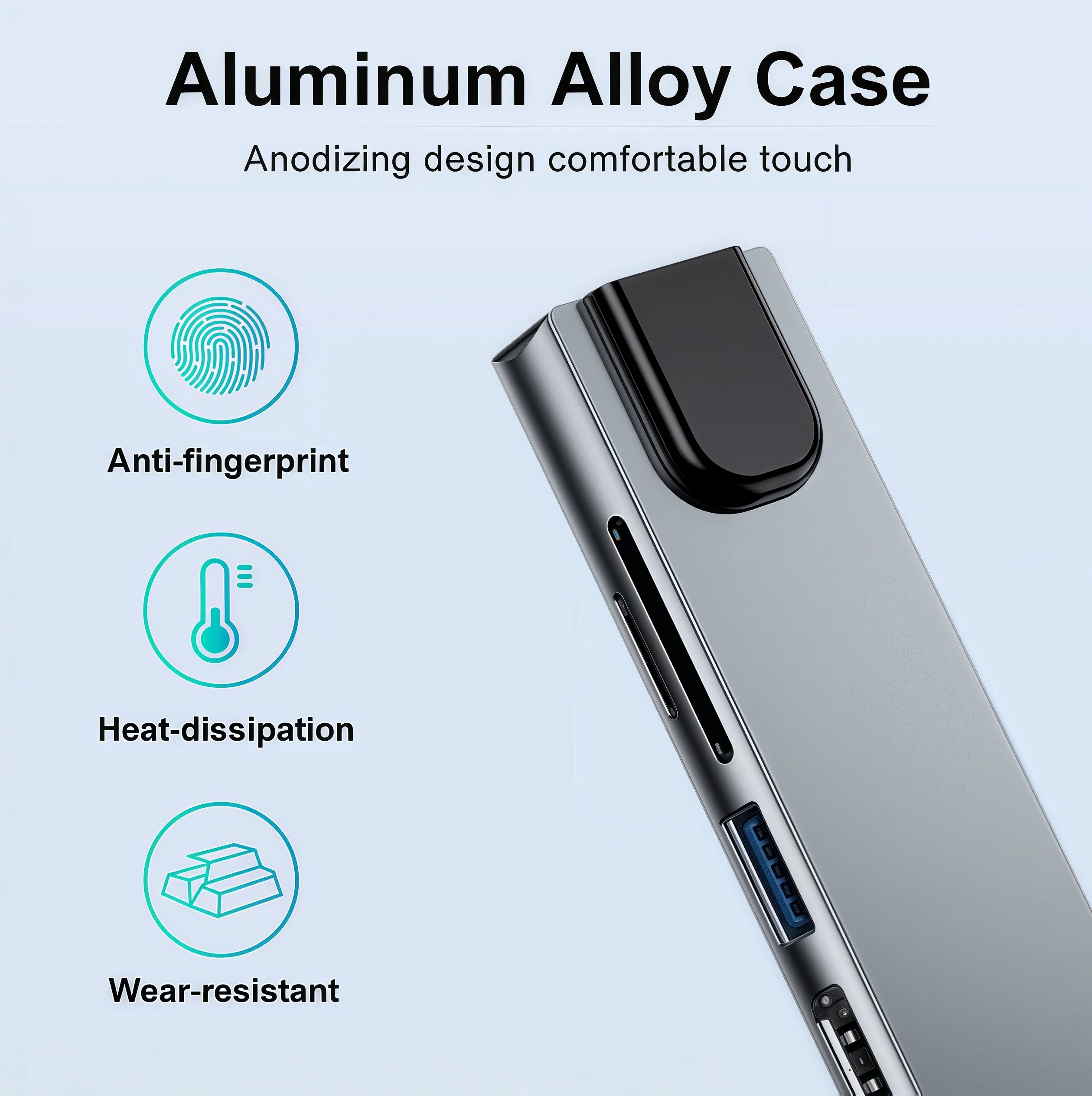 5 peças 8 em 1 adaptador de estação de encaixe tipo-c para macbook e laptops rj45 ethernet 4k resolução suporte hubs usb