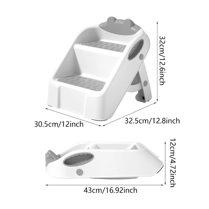 y1ub 2 욕실과 화장실 변기 훈련 아이 스텝 대변 아기 사다리 도우미 유아 스테핑 의자