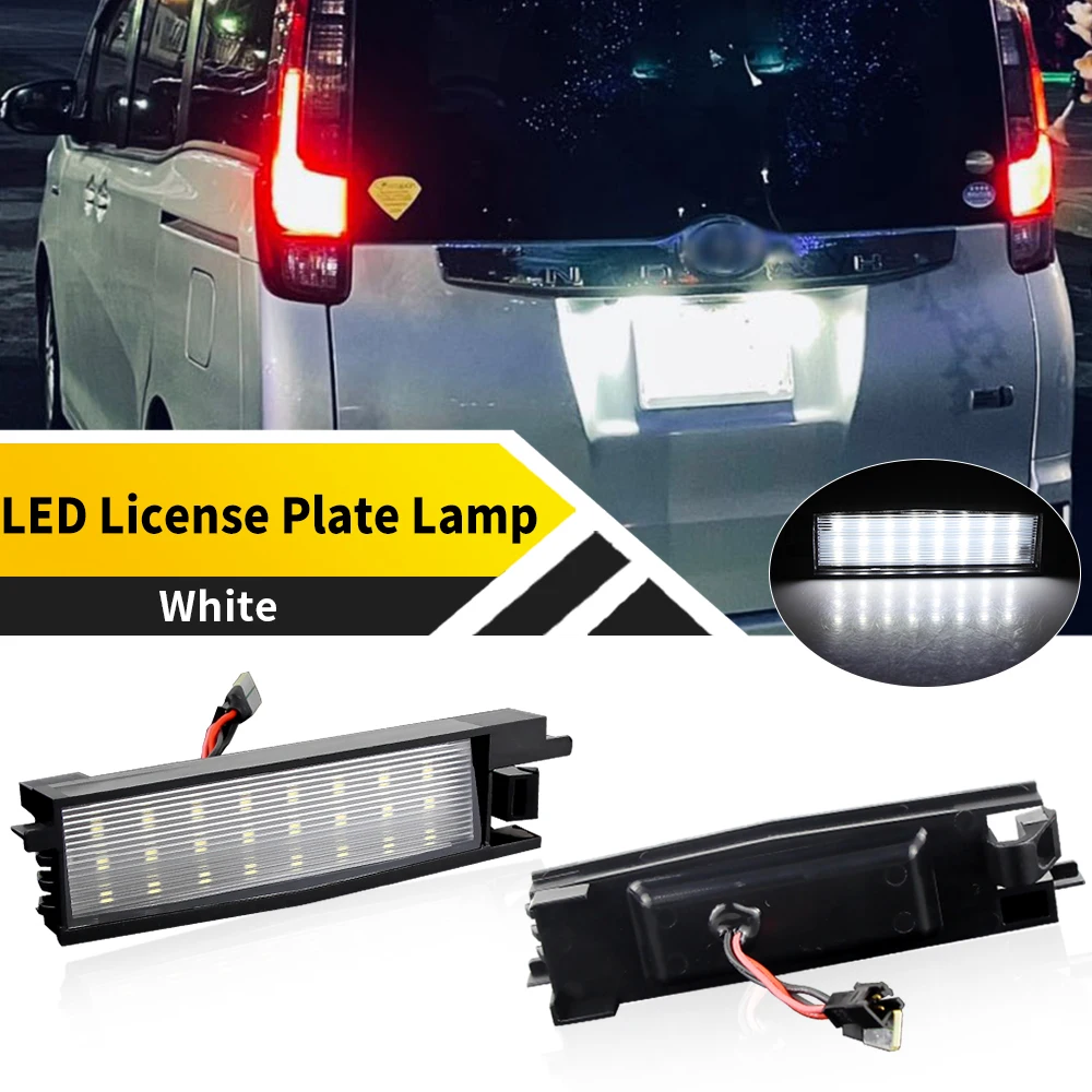 

2PCS LED White License Plate For Toyota Avalon 2005-2011 Aygo 2014-2021 Auris 2012-2020 Scion 2014-2016 Corolla 2014-2018 iM