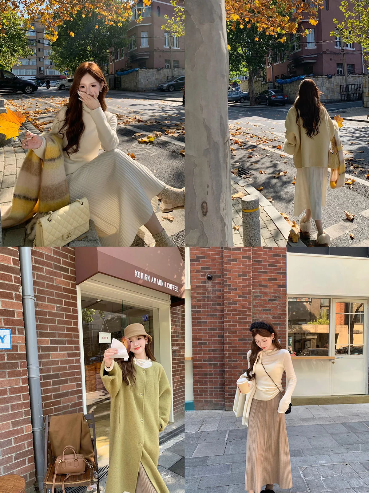 

Шерстяная вязаная юбка миди DbyDoi с высокой талией, универсальная, осенне-зимняя, новая, прямого кроя, стройнящая, А-силуэт, для женщин