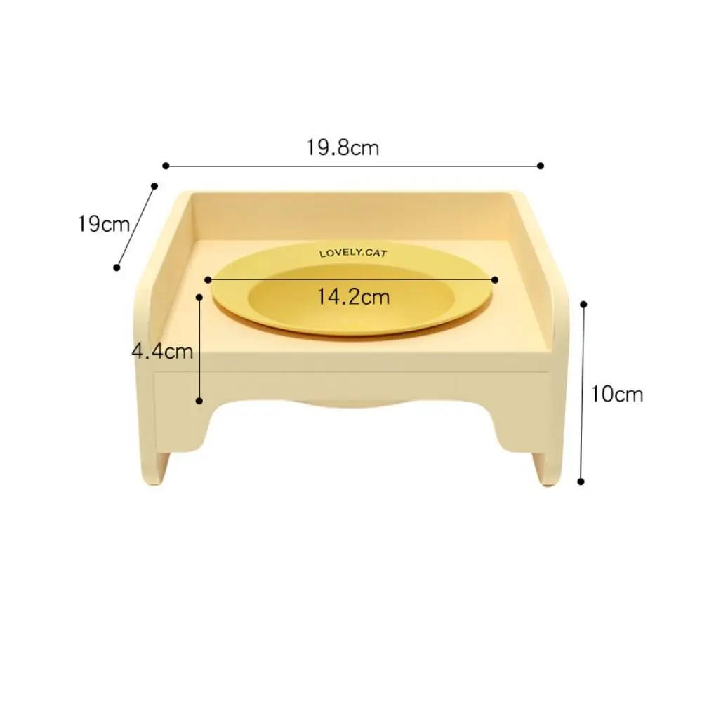 Soporte ABS a prueba de derrames, juego de cuencos para mascotas, lavabo de cerámica extraíble, soporte para cuencos para gatos, soporte antideslizante de pie para cuencos de comida para perros