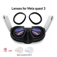 FICEP para lentes graduadas Quest 3, lentes antiazules para miopía, marco de vidrio de desmontaje rápido para accesorios meta Quest 3