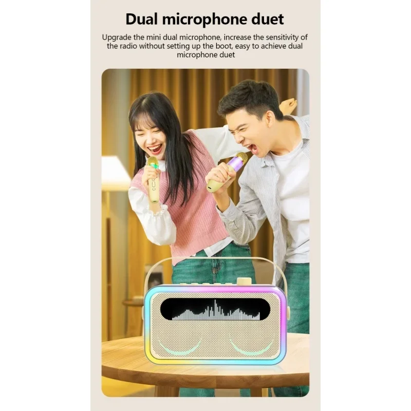 تعرض كلمات U8 AI الذكية الجديدة مكبر صوت بلوتوث مزدوج الميكروفون يدعم إضاءة إدخال البطاقة والمواقد الصوتي #1