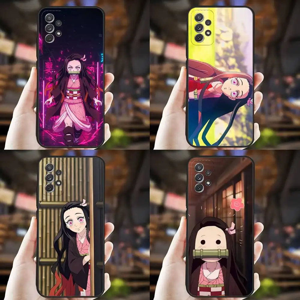 

Animation Demo Slayer Blade Phone Case For Samsung S25,S24,S21,S22,S23,S30,Ultra,S20,Plus,Fe,Lite,Note,10,9,5G Black Cover