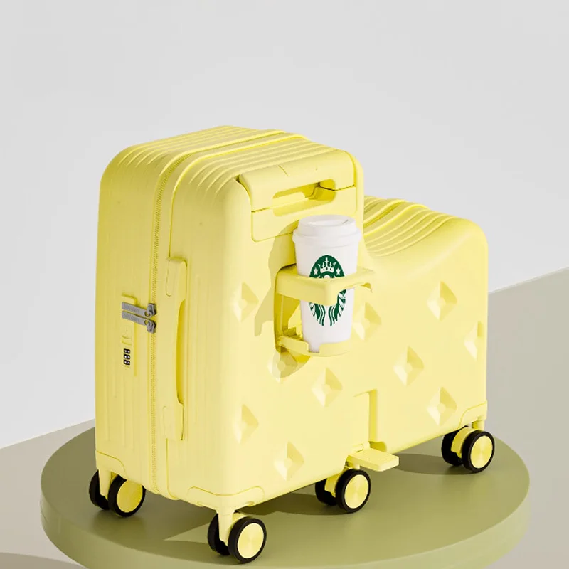 Милый набор чемоданов для детского багажа, прочный чемодан на колесиках для ПК, дорожный чемодан для багажа 18/20 дюймов с шестью колесами
