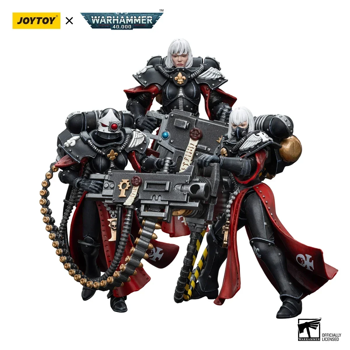 

JOYTOY 40k 1/18 Action Figures Anime 10.7cm Adepta Sororitas Retributor with Heavy Flamer Collection Model Toys