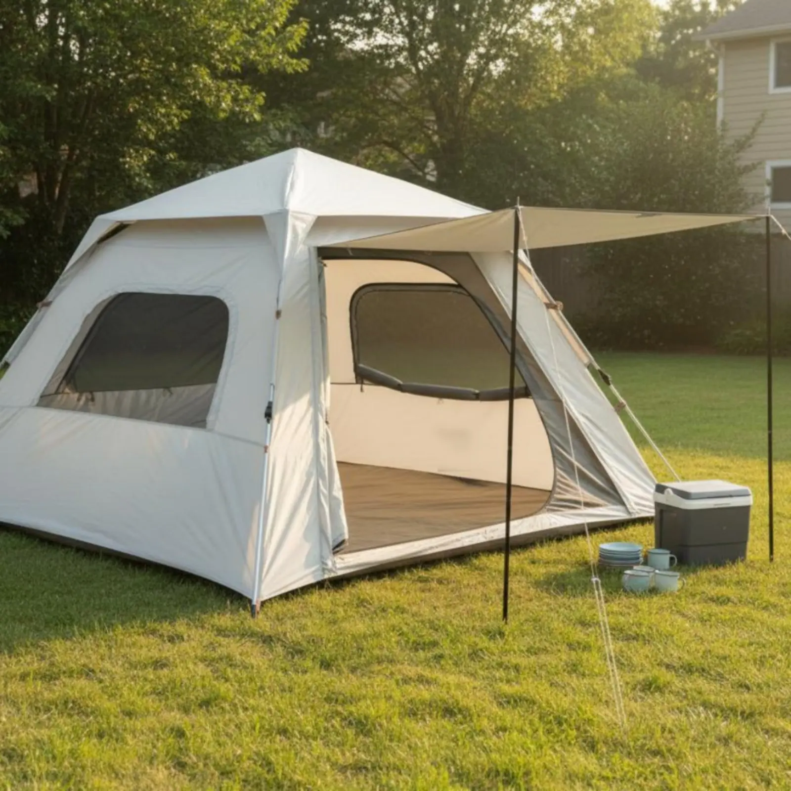 

Automatic Camping Tent Waterproof Automatic Quick-Setup Tent Outdoor Gear Portable Ventilated for Campers, Beach