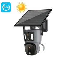 Different Frequency Bands 6MP Ubox 4G WIFI Dual Lens  4G SIM Card Wireless IP Outdoor PTZ Solar Camera 4G
