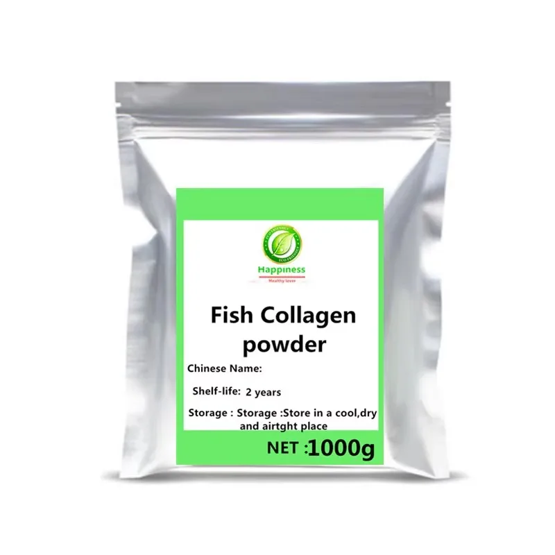 High Quality Fish Collagen powder peptides hyaluronic food grade low molecular weight for muscles skin Cosmetic Raw materials