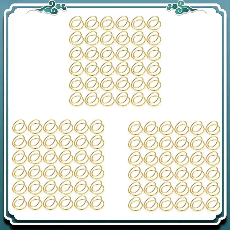 

A67K-108Pcs Metal Spiral Napkin Ring Buckles Simple Napkin Rings For Weddings Reception Dinner Party Buffet Table Decor Gold