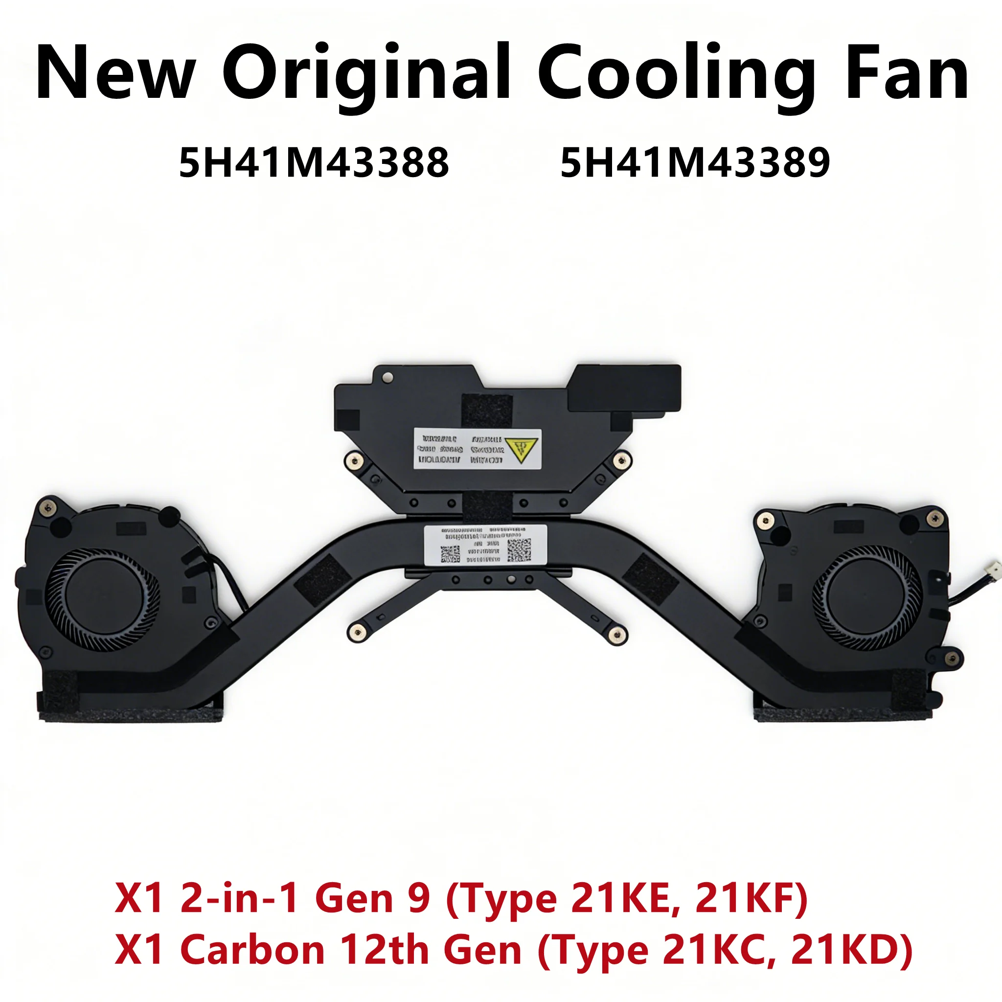 New Original Laptop For Lenovo ThinkPad X1 Carbon 12th X1 Yoga Gen 9 X1 2in1 Gen9 CPU Cooling Fan Heatsink Radiator 5H41M43389/8