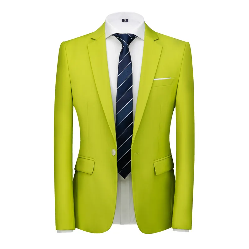 Plus Size 5XL 6XL Men Blazers 16 Colors Men Slim Fit Business Blazer Jacket Formal Office Social Party Casual Suit Jacket Coats