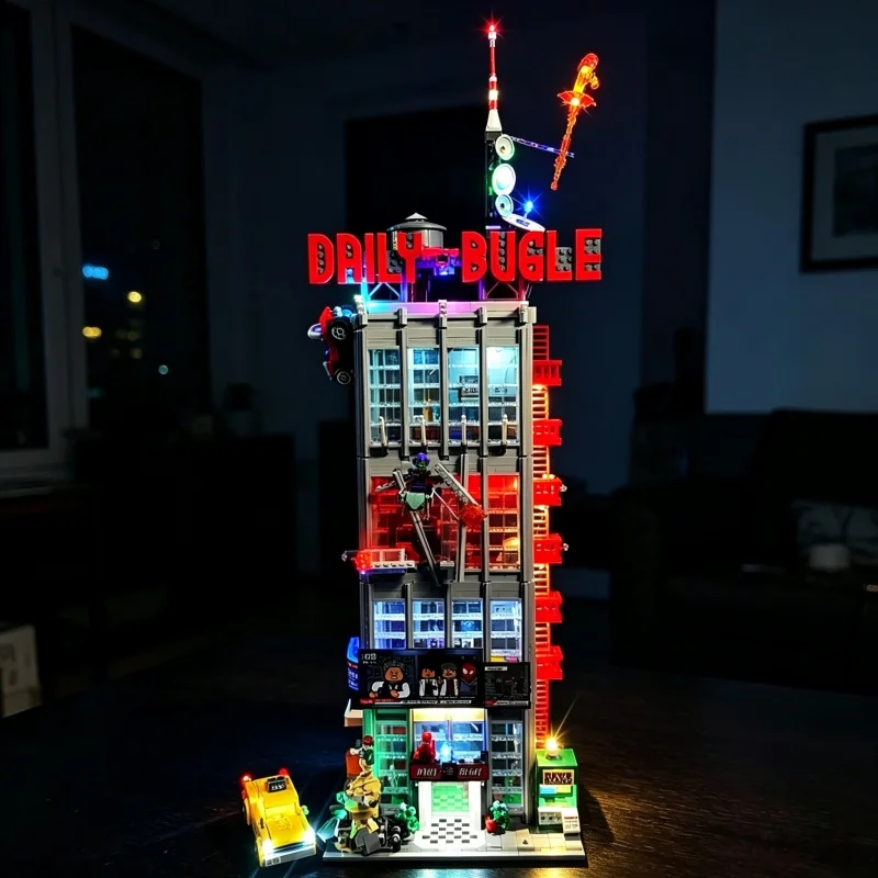 

Daily Bugle Building LED Light Kit Compatible With Construction Block Model Decor Lighting Set Not Include Bricks