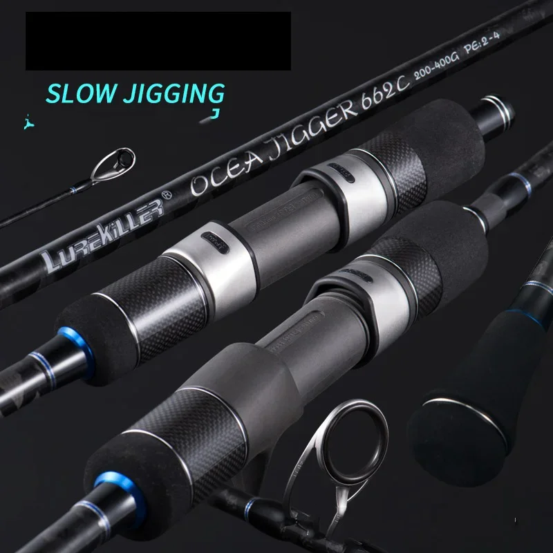 1.98m Carbon Spinning/Casting Slow Jigging Baitcasting Fishing Rod