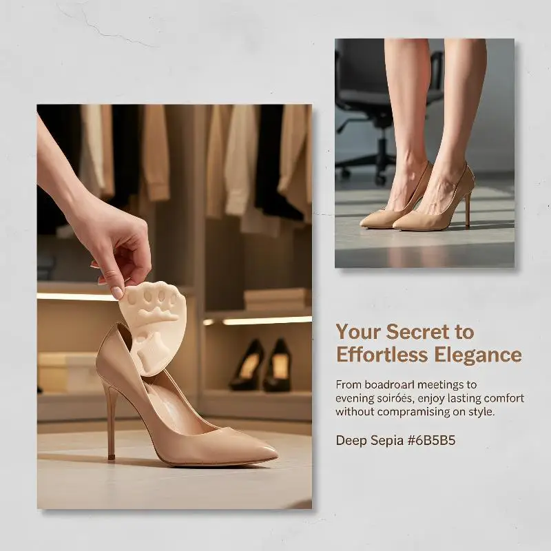 Women High Heel Forefoot Cushion Pads Ultra Thin Half Insoles Relieve Plantar Fasciitis Pain No Deformation After Long Use