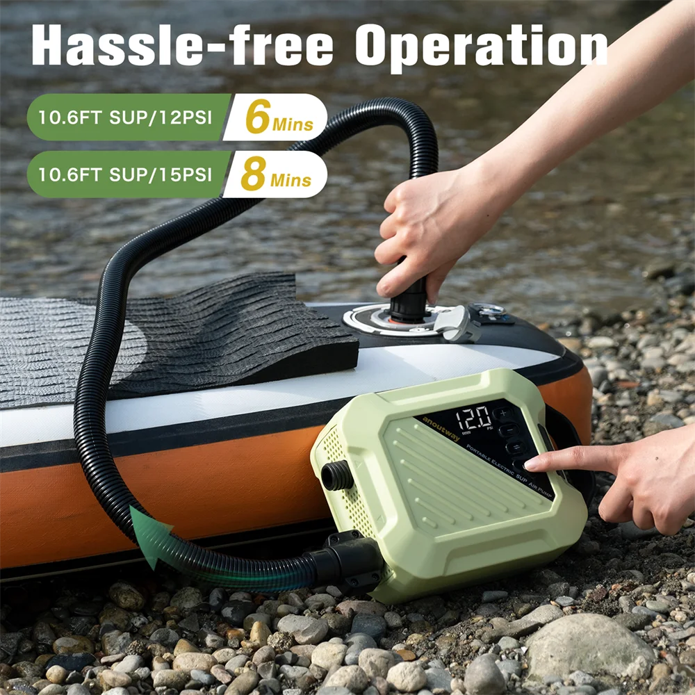 Inflatable kayak Boat Pump SUP Accessories Electric 20PSI 4000mAh Stand Up Paddle Board Inflate Deflate Marine Boat Supplies