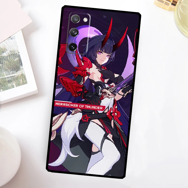 Herrscher of Thunder Honkai Impact 3 Phone Case For Samsung Galaxy S23 S24 Ultra S22 S20 S21 FE Note 20 10 S8 S9 S10 Plus Cover