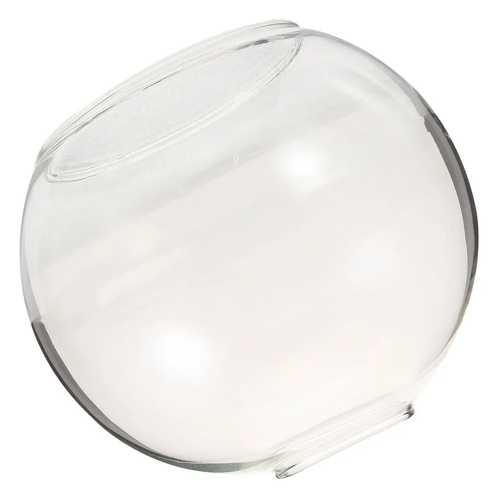 

Double Hole Sphere Glass Lampshade Clear Transparent Dual Opening Pendant Light Replacement Fixture Cover Retro Lamp Shade