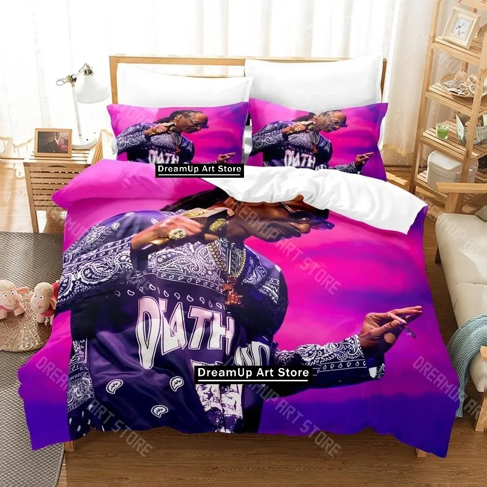 

Комплект постельного белья Rapper Snoop Doggy Dogg Single Twin Full Queen King Size, комплект постельного белья для взрослых и детей, комплекты пододеяльников для спальни, кровать в стиле аниме