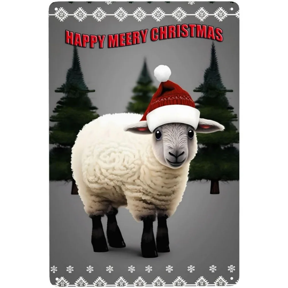 عيد ميلاد سعيد سانت كلوز معدن القصدير علامات الفن الملصقات لوحة جدار ديكور لقضبان المرآب رجل كهف مقهى النوادي الرجعية الملصقات اللوحة