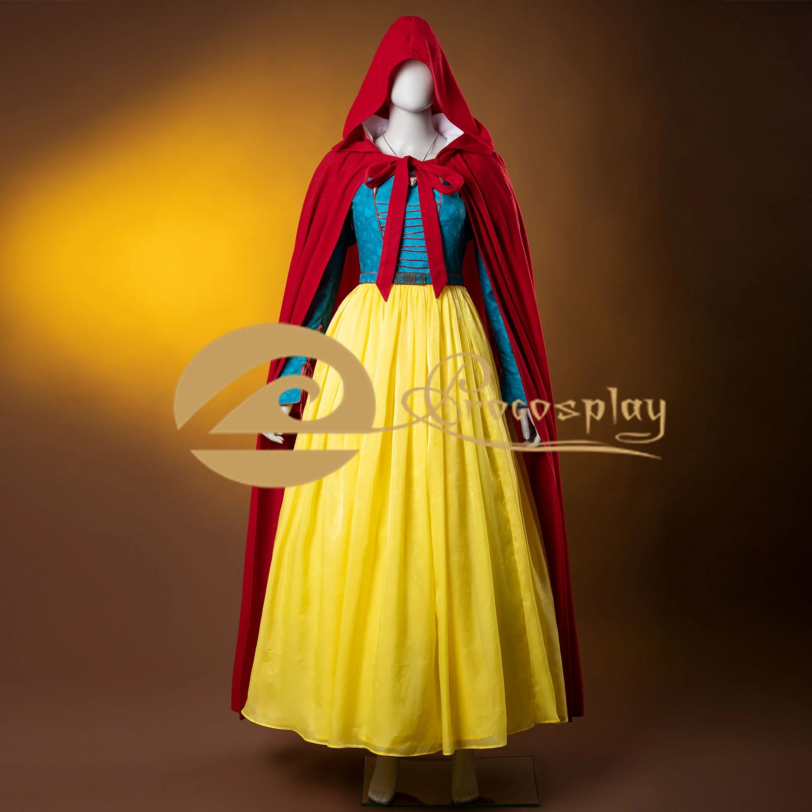 

Snow Cosplay White Costume Princess Dress Cloak Upgraded Outfit for Women Halloween Party