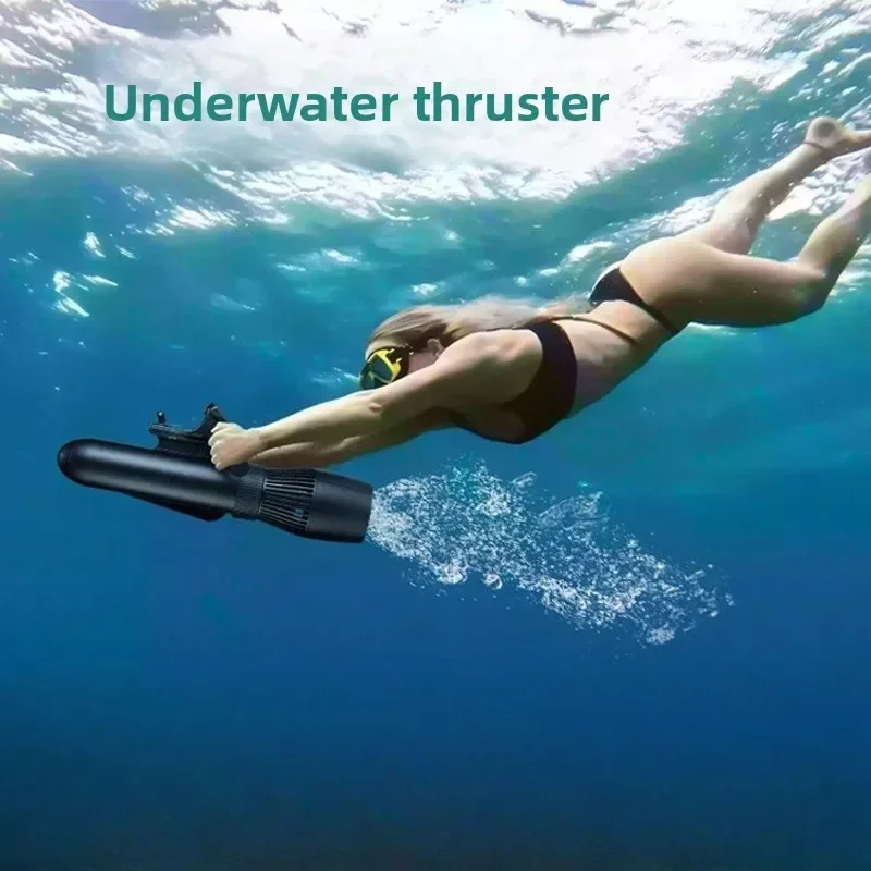 Underwater propeller / Waterborne skateboard-style underwater assist device accessory