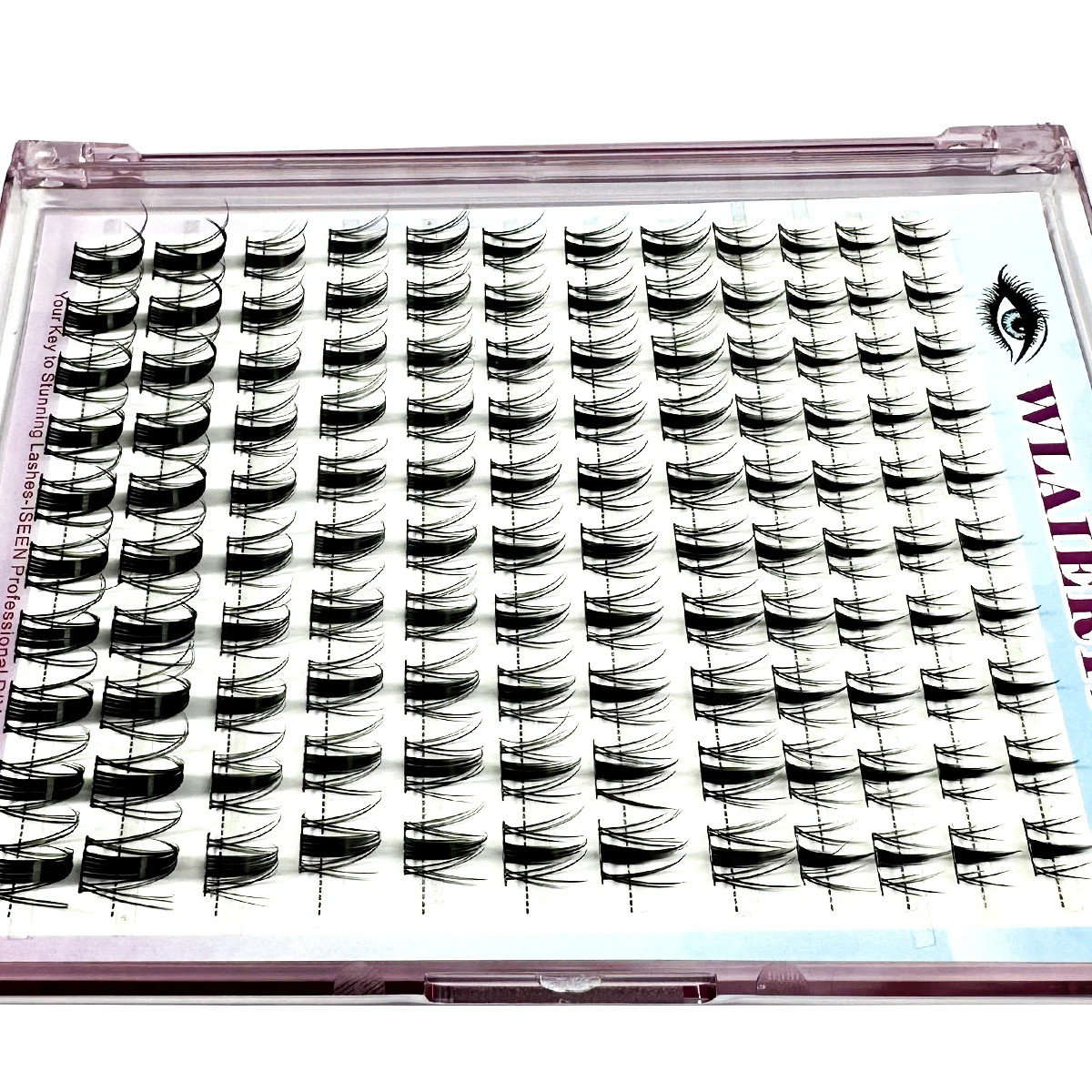 12Rows コスプレ 3D スパイキーつけまつげ DIY 個別まつげクラスター マンガふわふわソフトナチュラルアニメまつげエクステンションメイク