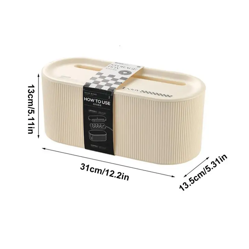 Grande Capacidade Cable Organizer Case, Power Box Faixa, Gerenciamento de cabo, versátil Wire Box, Cord Organizer