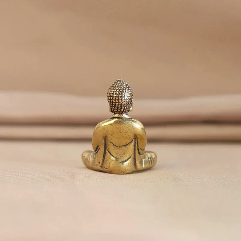 تمثال بوذا ساكياموني النحاسي الصلب الصغير، تماثيل مصغرة