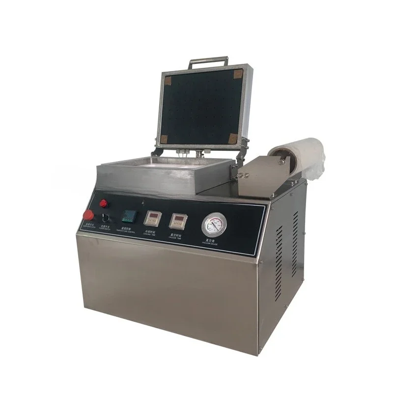 450 steak salmon lamb chops skin film vacuum packaging machine small out of two skin machine