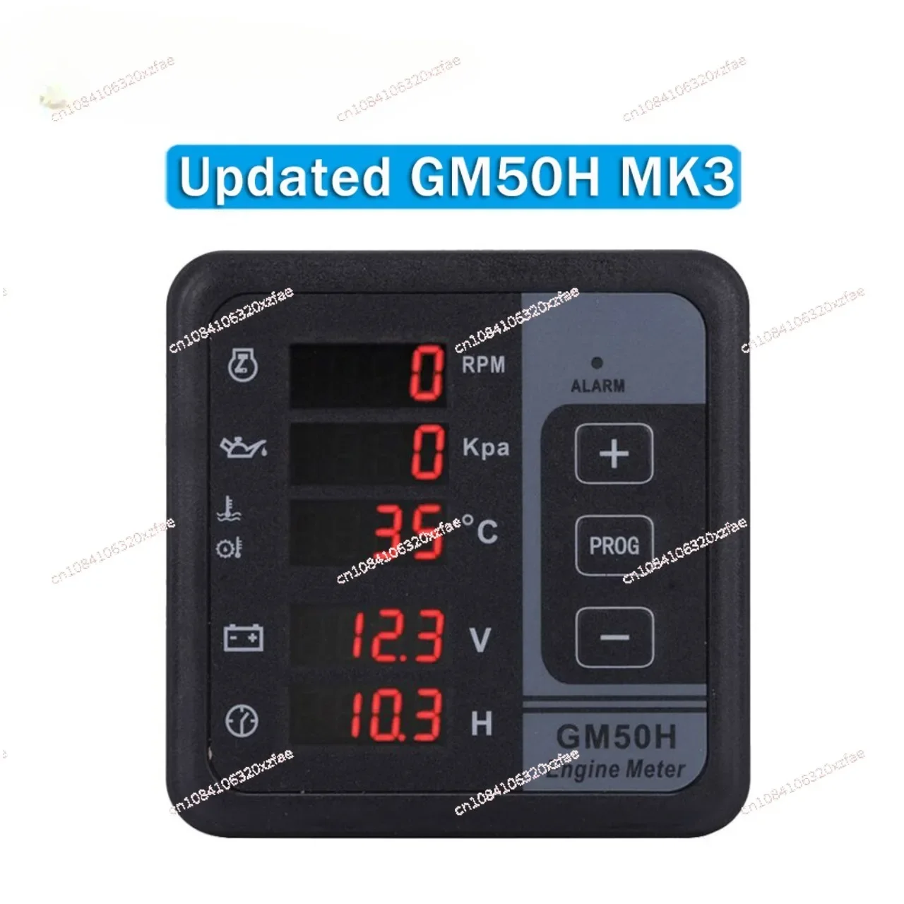 

GM50H engine digital display multi-function water temperature and oil pressure tachometer diesel generator controller