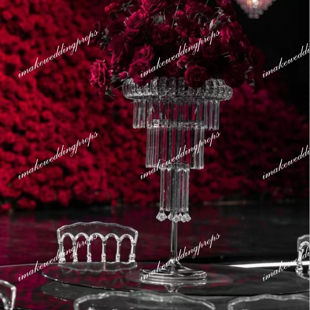 wedding table candlestick holder sliver Gold Metal CandleHolder Stand Table backdrop stick Centerpieces