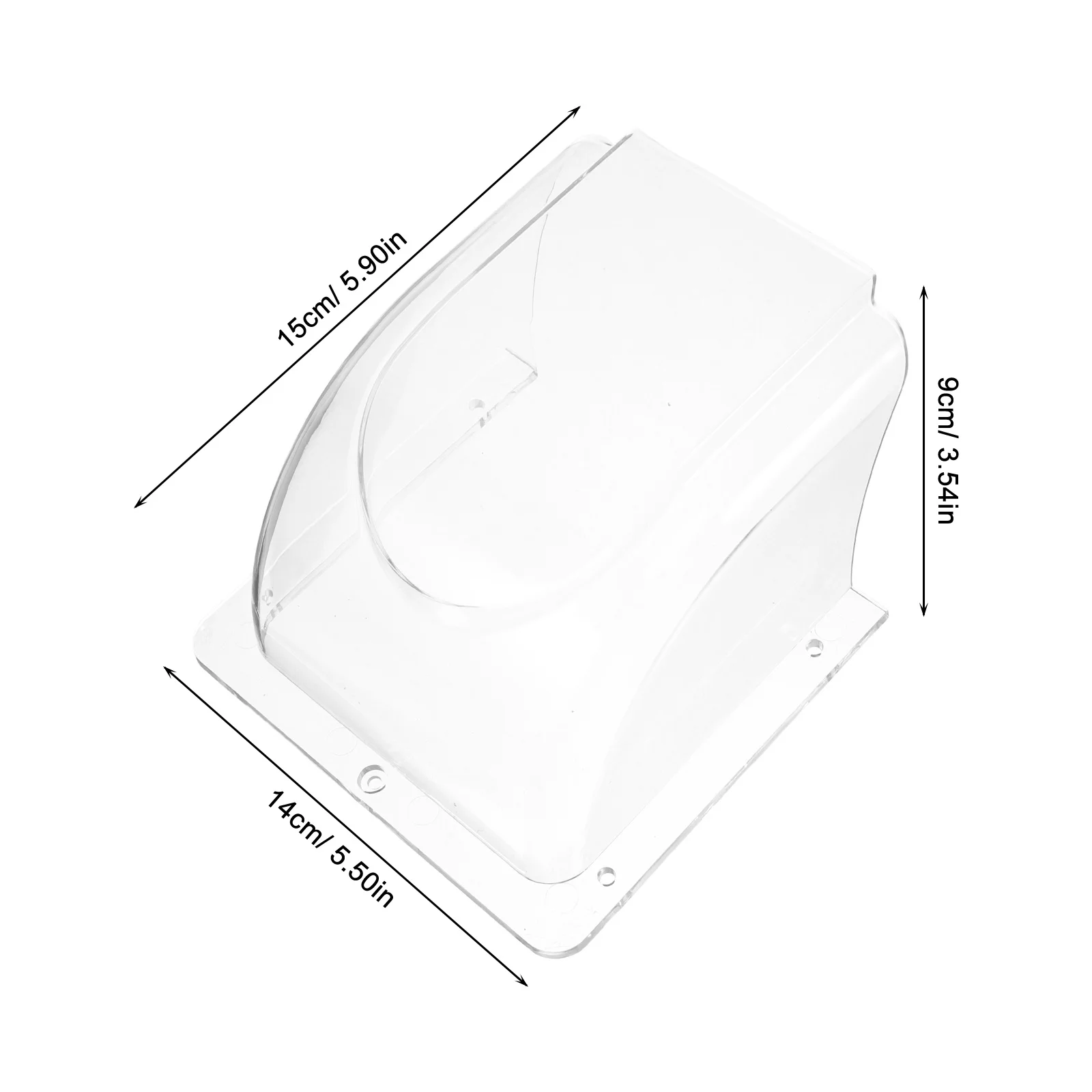 Transparent Plastic Waterproof Doorbell Cover Rainproof Protector Access Control Machine Outdoor Doorbell Shield Entry Systems